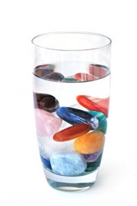 pierres verre d'eau